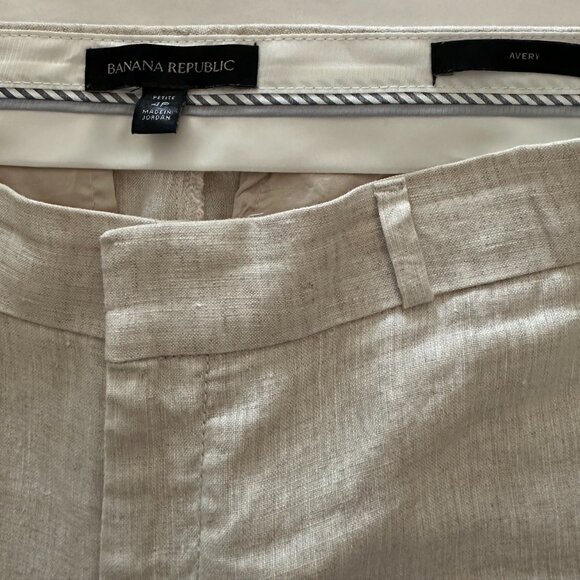 Banana Republic Linen Cropped Pant - Picture 3 of 4